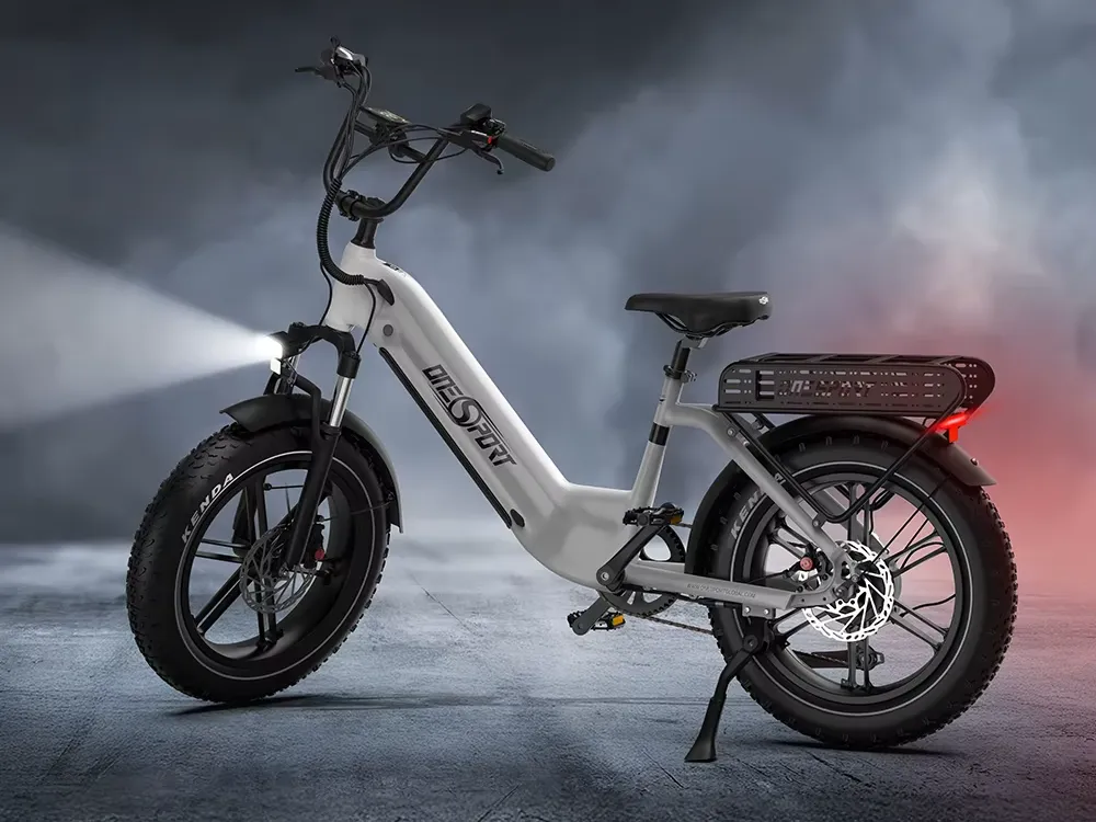 Moderní městské elektrokolo s tlustými pneu OT08