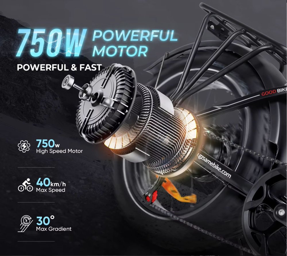 SAMEBIKE LOTDM200-II: Výkonný skládací Fat Bike s NFC technologií