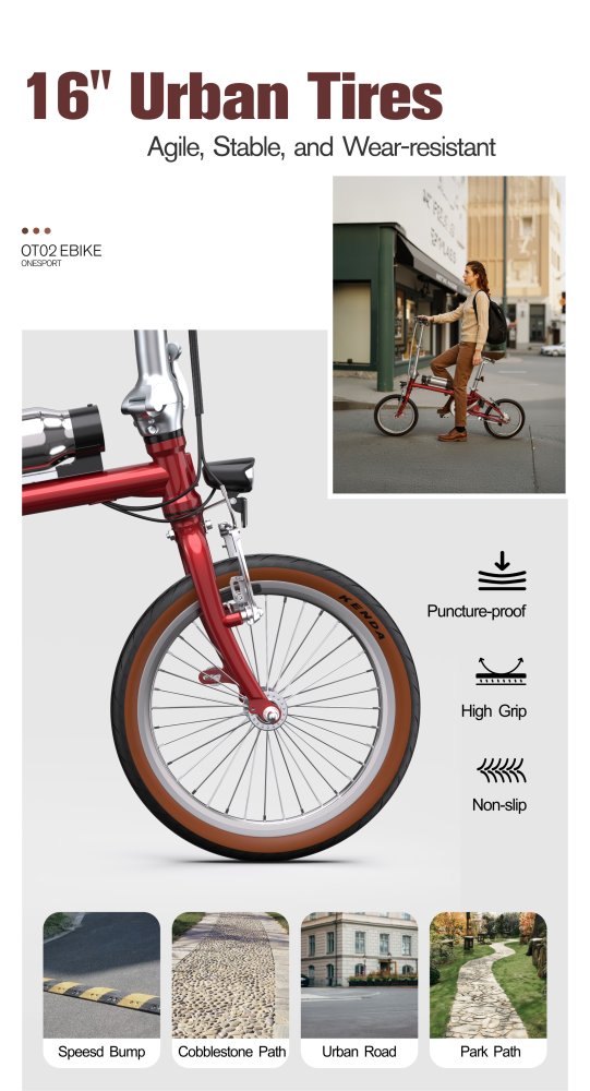 Detail kola a vidlice OneSport OT02