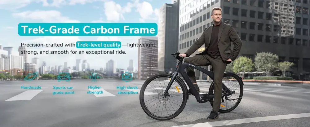 ENGWE N1 Pro – karbonový monokokový rám