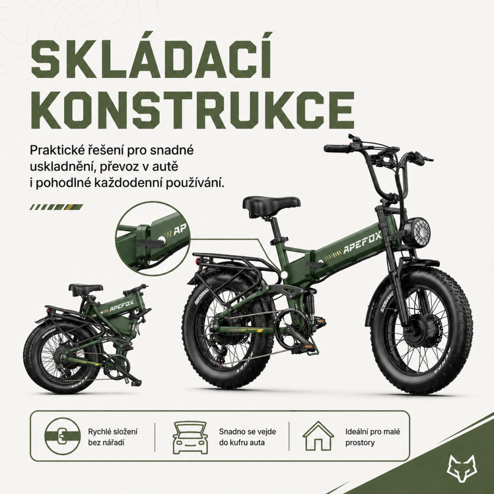 APEFOX RH20 skládací konstrukce