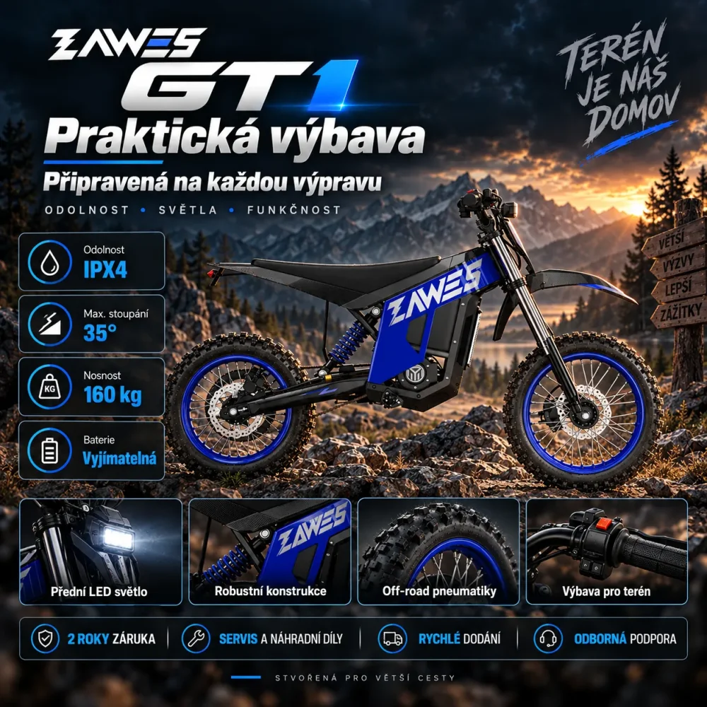 ZAWES GT1 praktická výbava