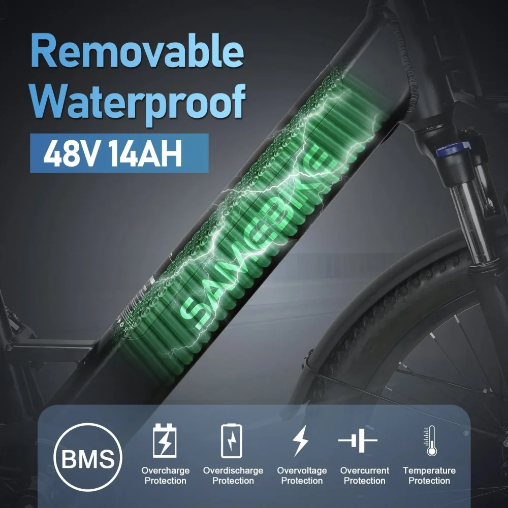 SAMEBIKE RS-A01 Plus: Výkonné městské elektrokolo s dlouhým dojezdem a robustní konstrukcí