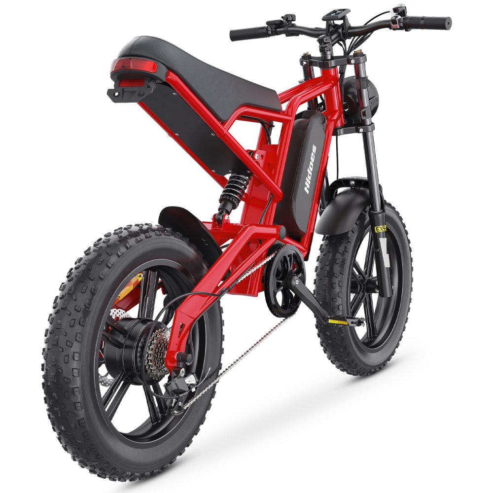 Hidoes HD-B6 v terénu s širokými pneumatikami pro stabilní jízdu