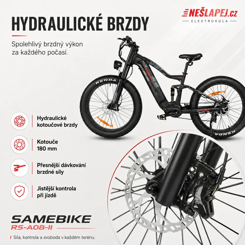 SAMEBIKE RS-A08-II zadní odpružení