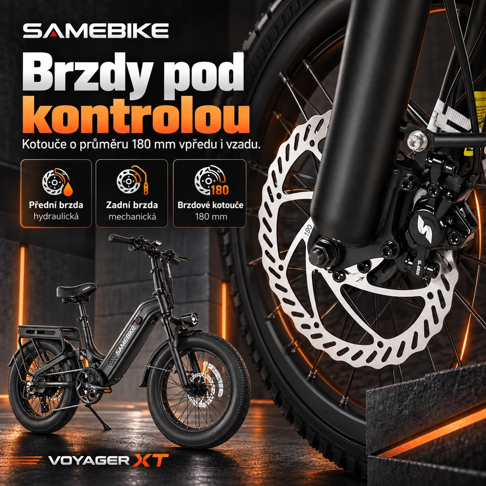 SAMEBIKE Voyager XT brzdy