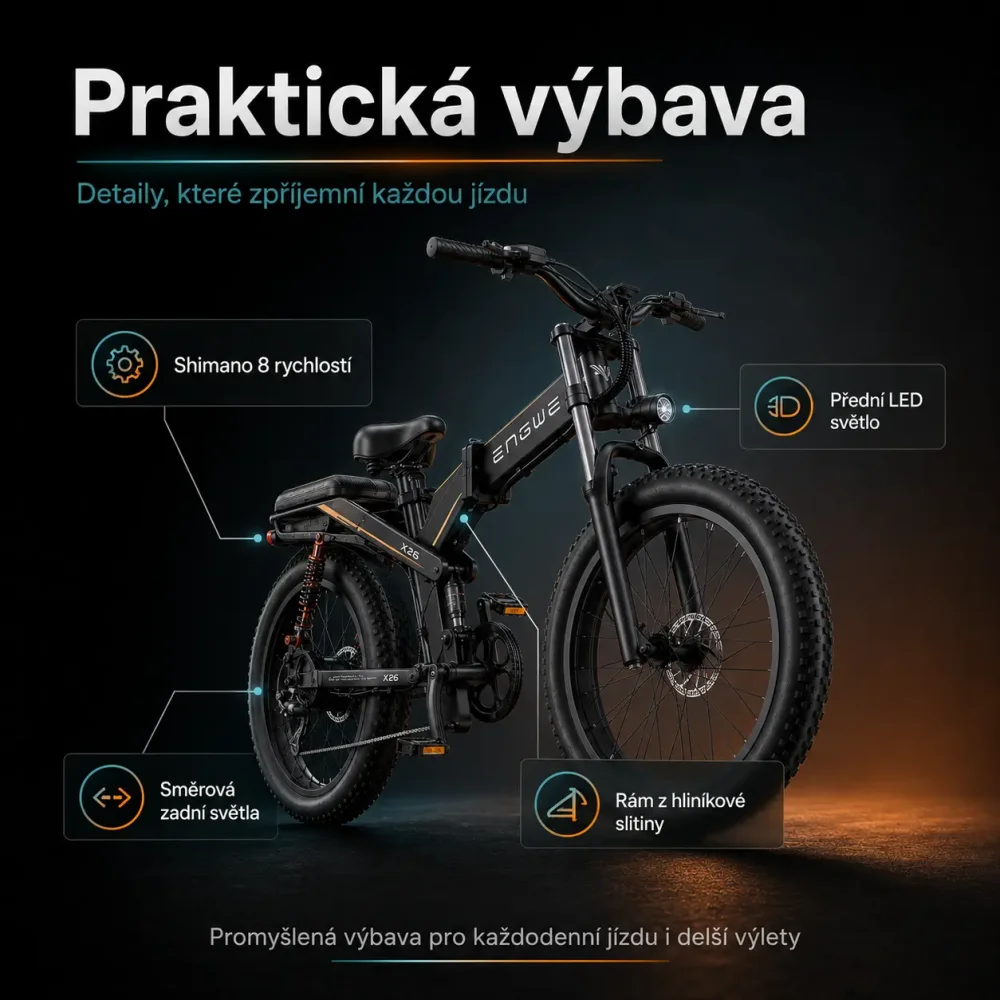 ENGWE X26 praktická výbava