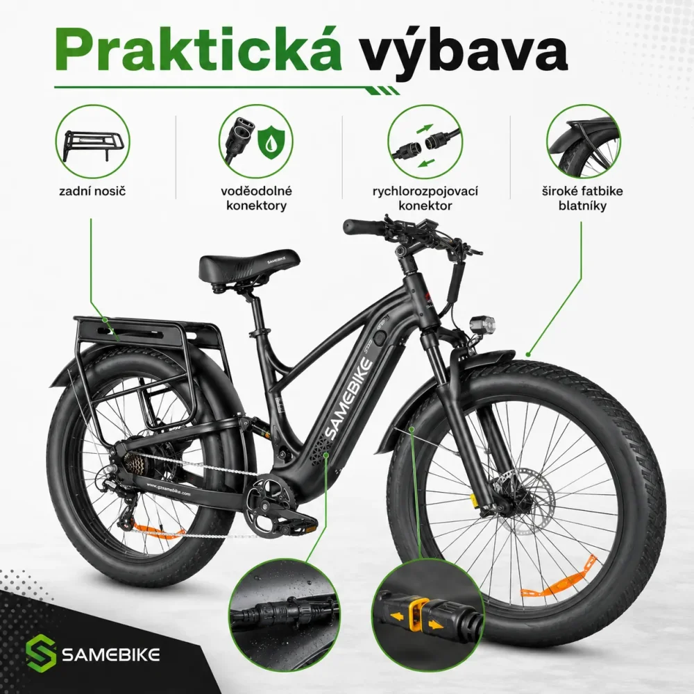 SAMEBIKE STORM praktická výbava