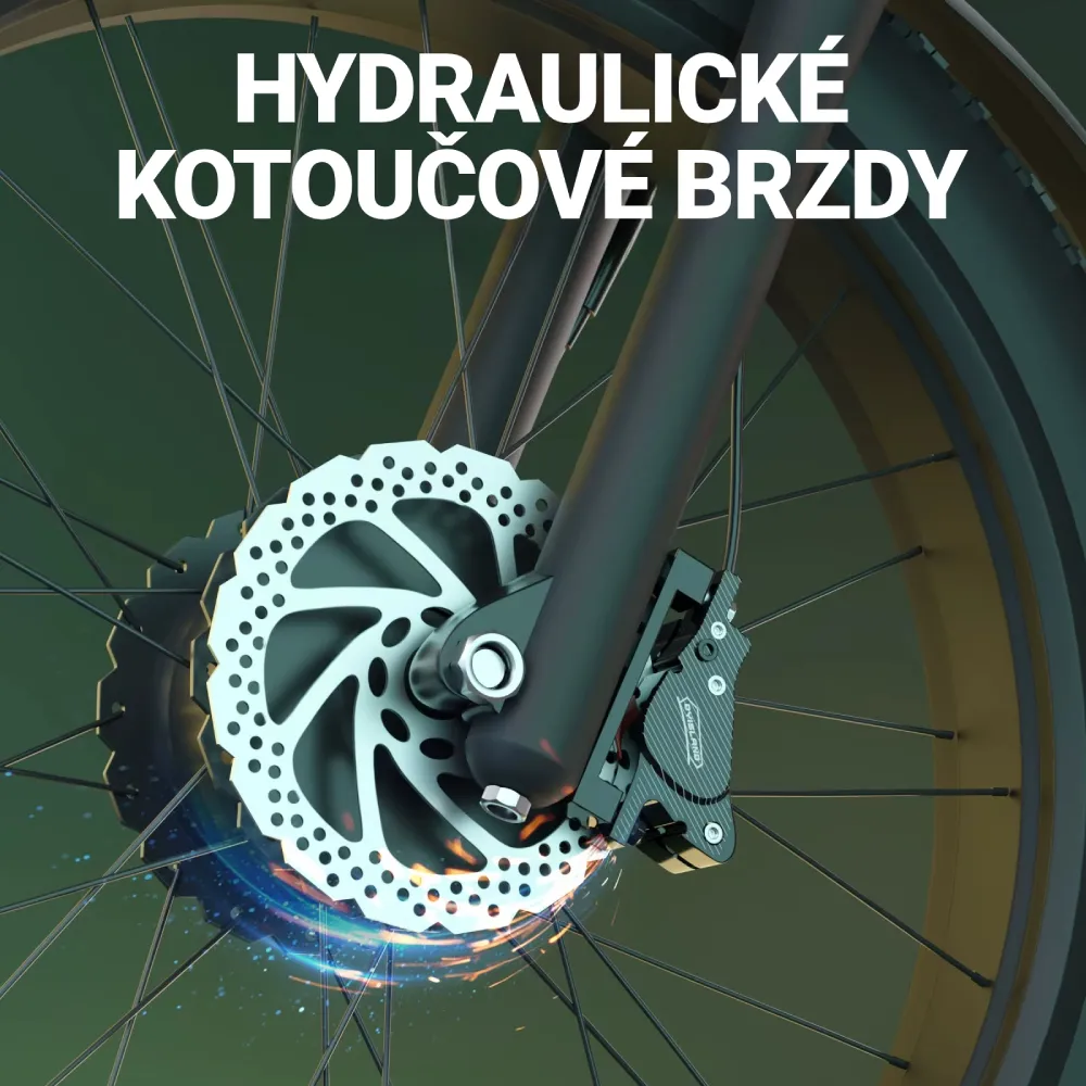 Fatbike Beach Cruiser S1 - hydraulické kotoučové brzdy