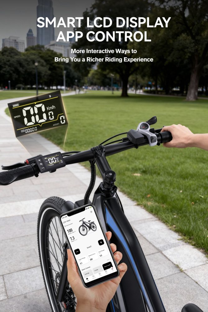 S869 LCD displej a ovládací prvky DUOTTS C29 Max