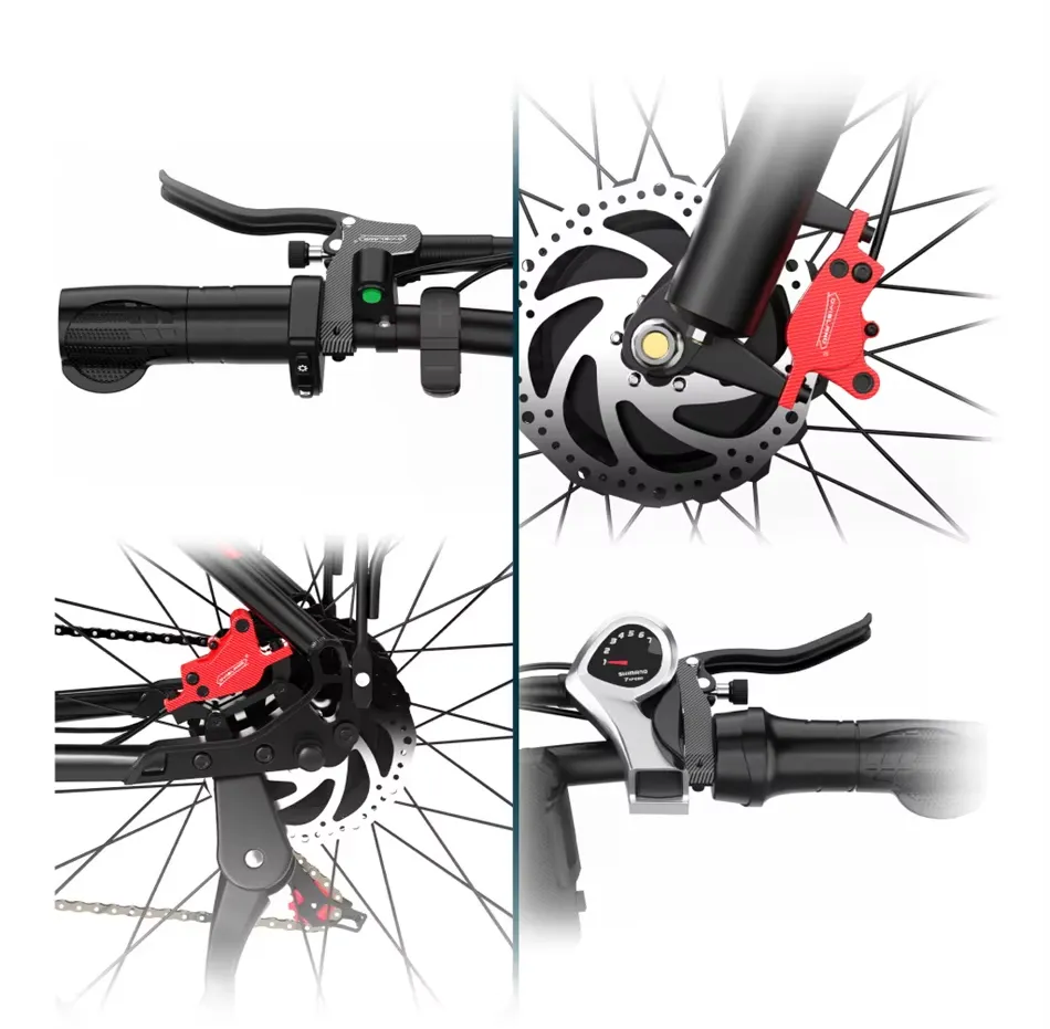 Duotts F26 vybaven kvalitními hydraulickými kotoučovými brzdami DYISLAND