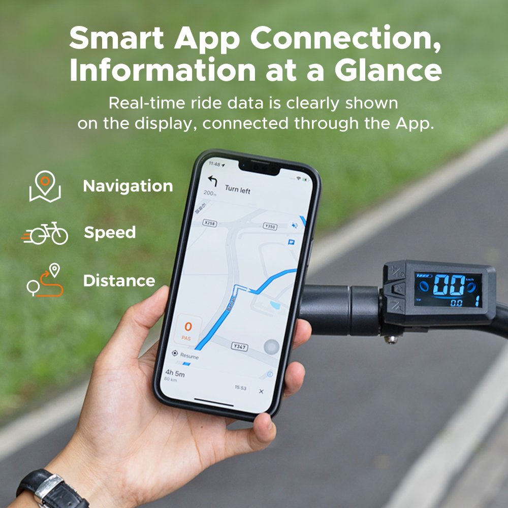 Detail LCD displeje Bafang