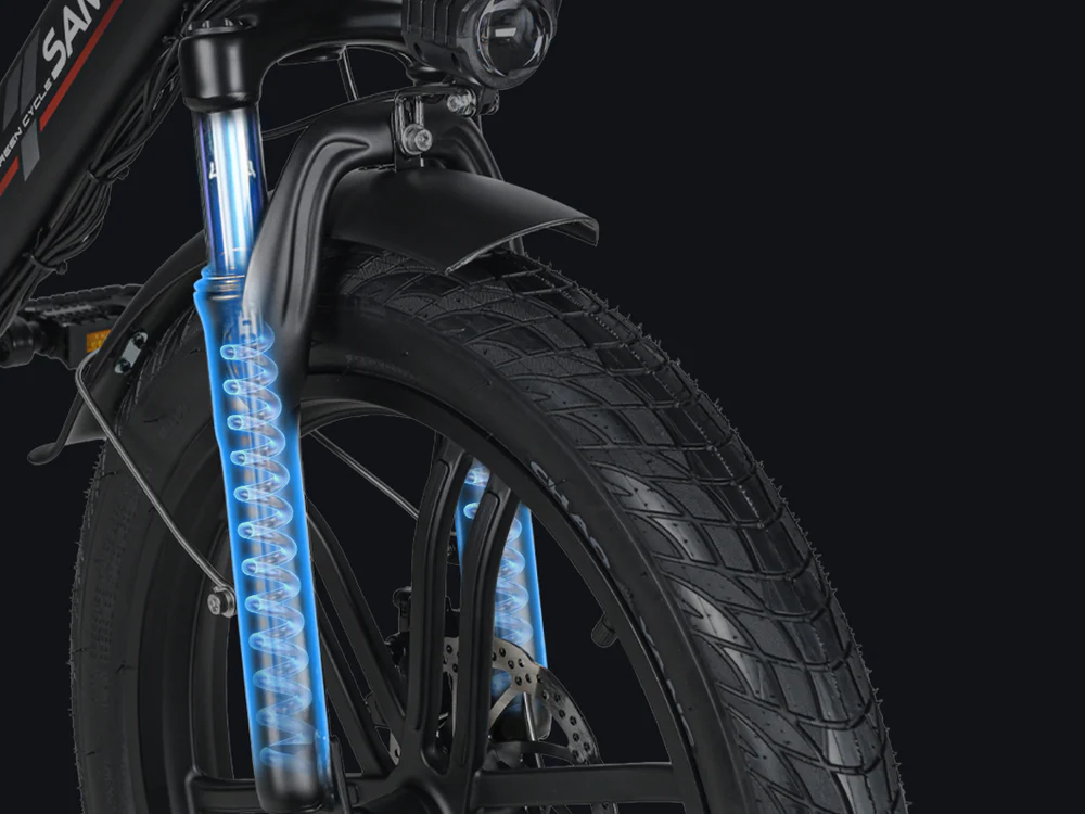 SAMEBIKE CY20 Pro v modrém provedení s baterií 36V 13Ah