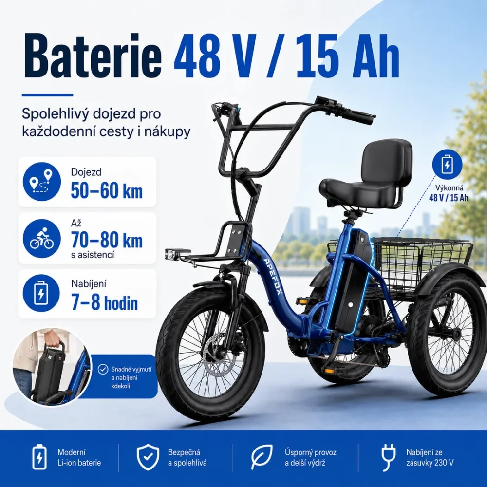 APEFOX RH30 baterie 48V 15Ah