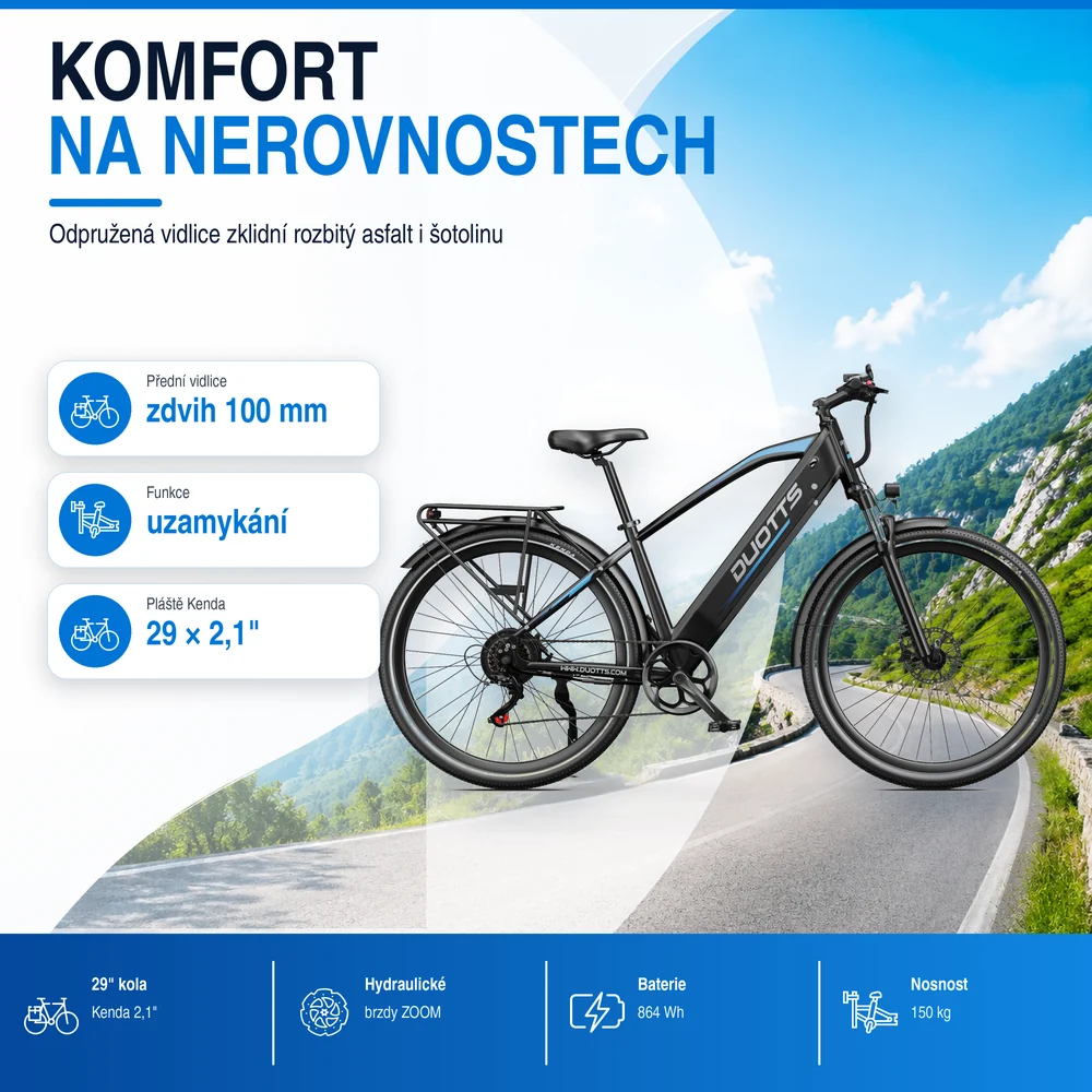DUOTTS C29 Max odpružená vidlice