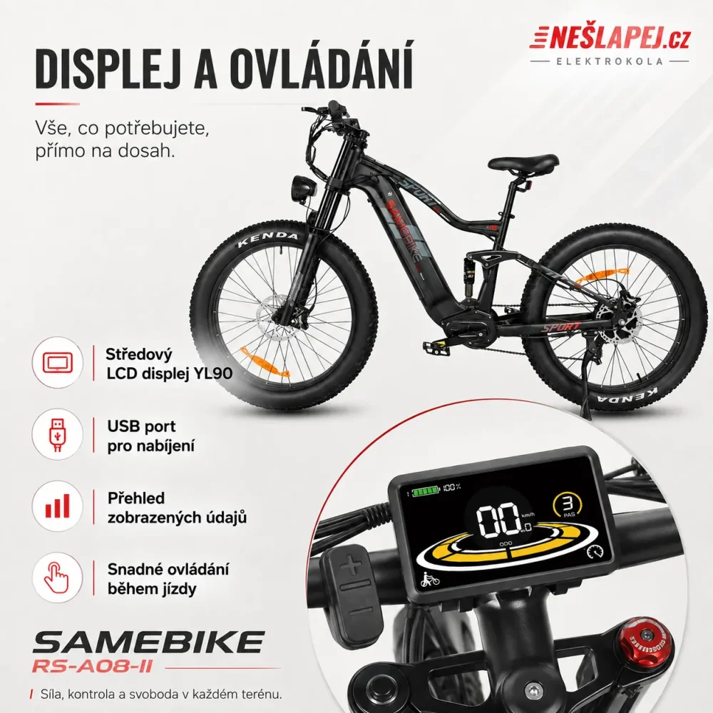 SAMEBIKE RS-A08-II KENDA 26 x 4 palce