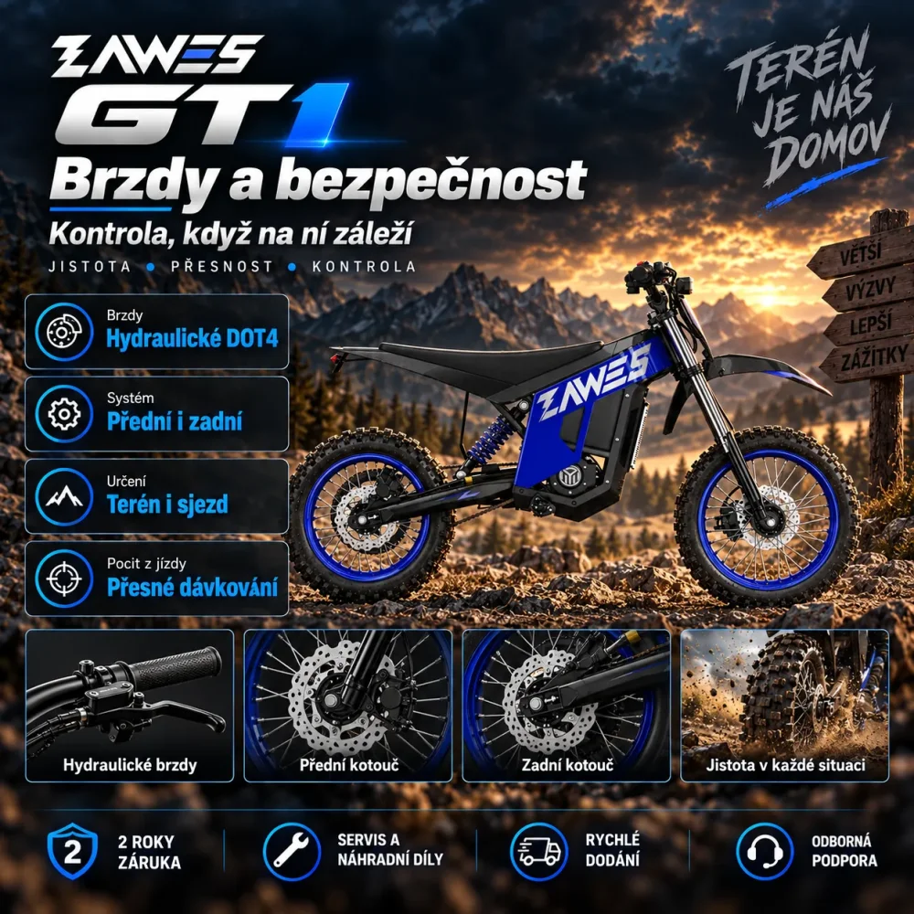 ZAWES GT1 hydraulické brzdy