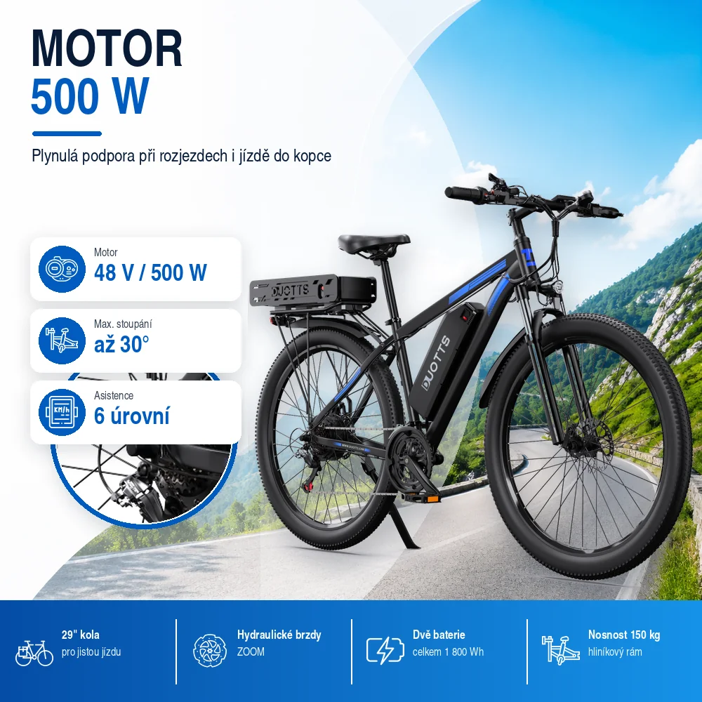 DUOTTS C29-K motor 500 W