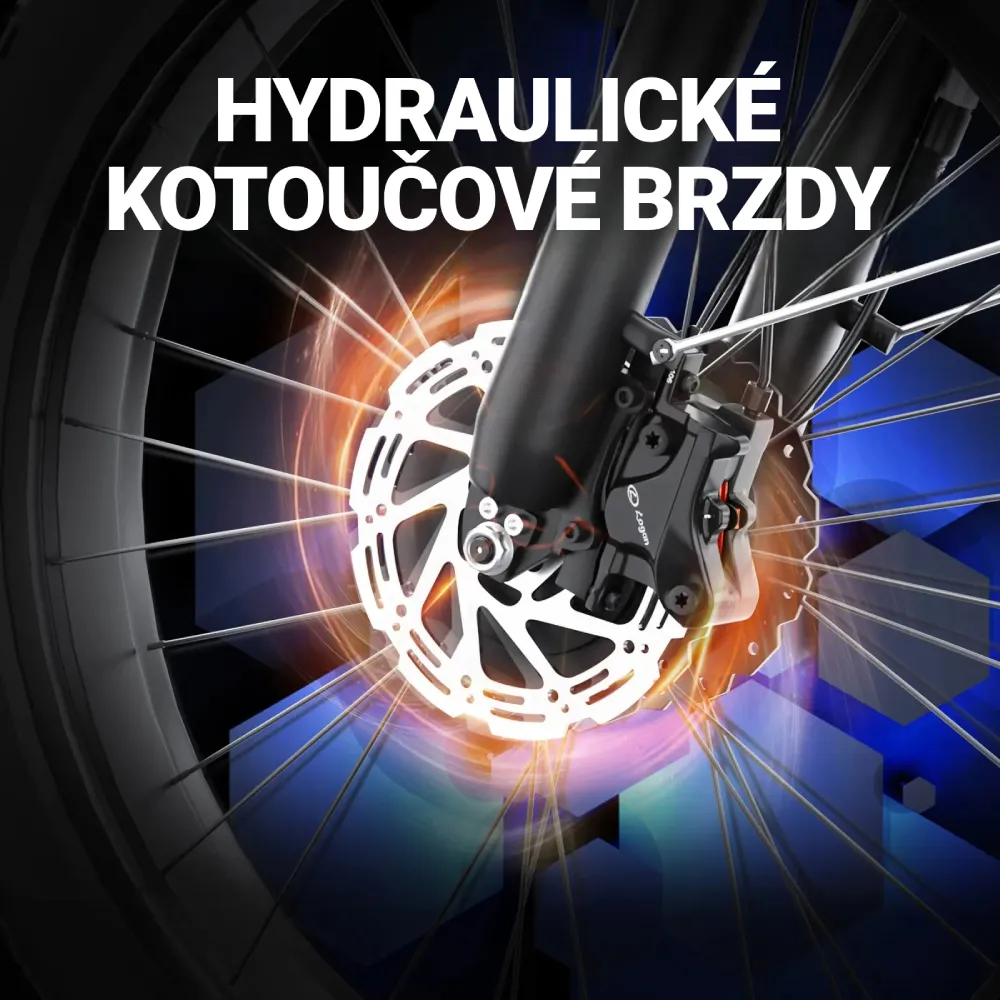 Fatbike Beach Cruiser F1 AWD - hydraulické kotoučové brzdy