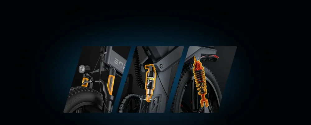 ENGWE X20 - trojité odpružení pro dokonalý zážitek z jízdy