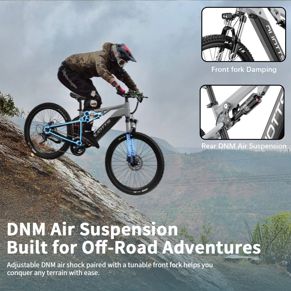 Duotts E29: Výkonný horský e-bike s plným odpružením