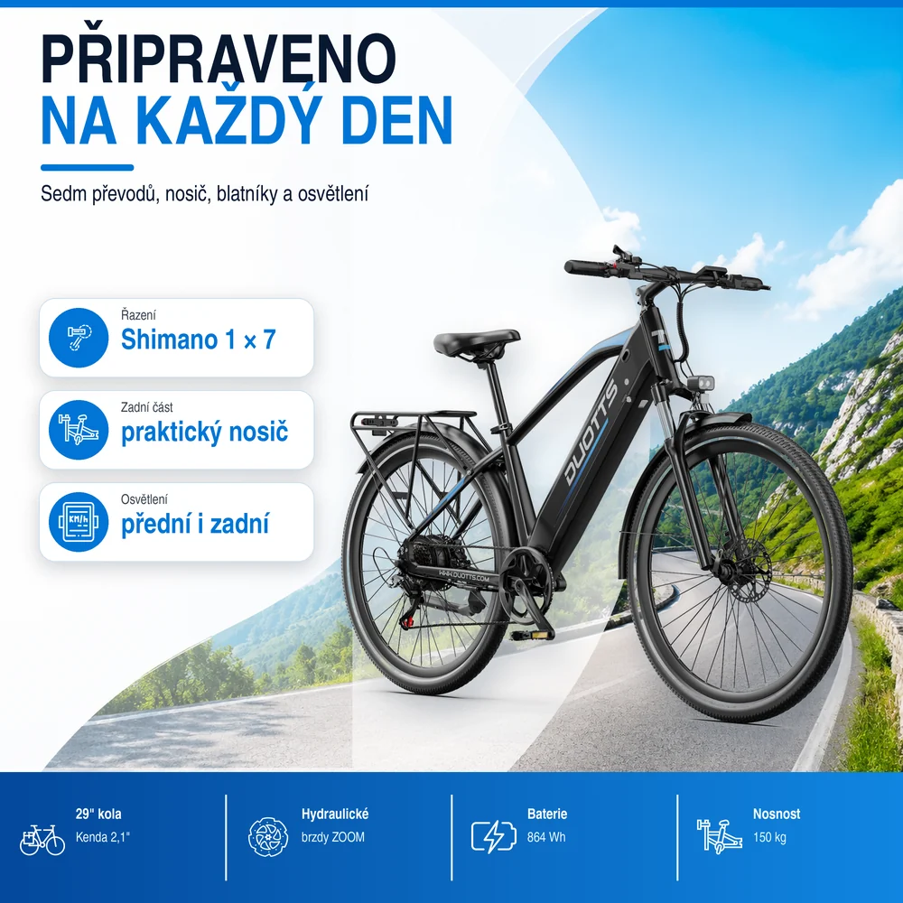 DUOTTS C29 Max převody a výbava