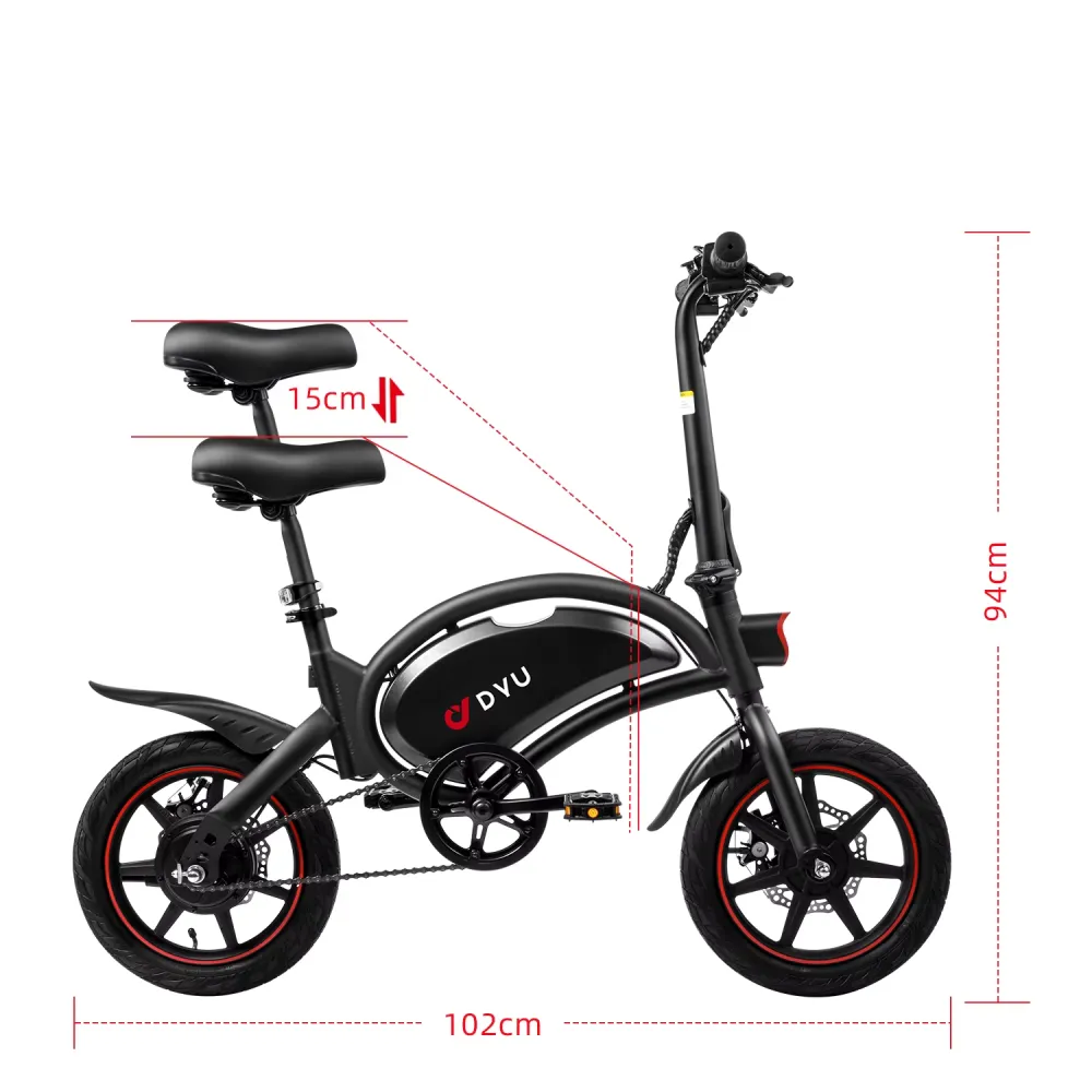 Skládací městské elektrokolo DYU D3F
