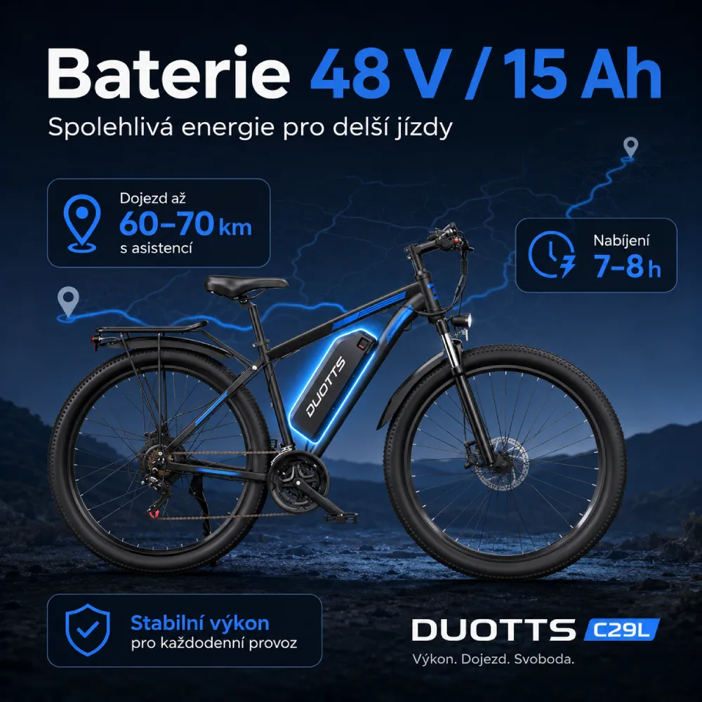 DUOTTS C29L baterie 48 V 15 Ah