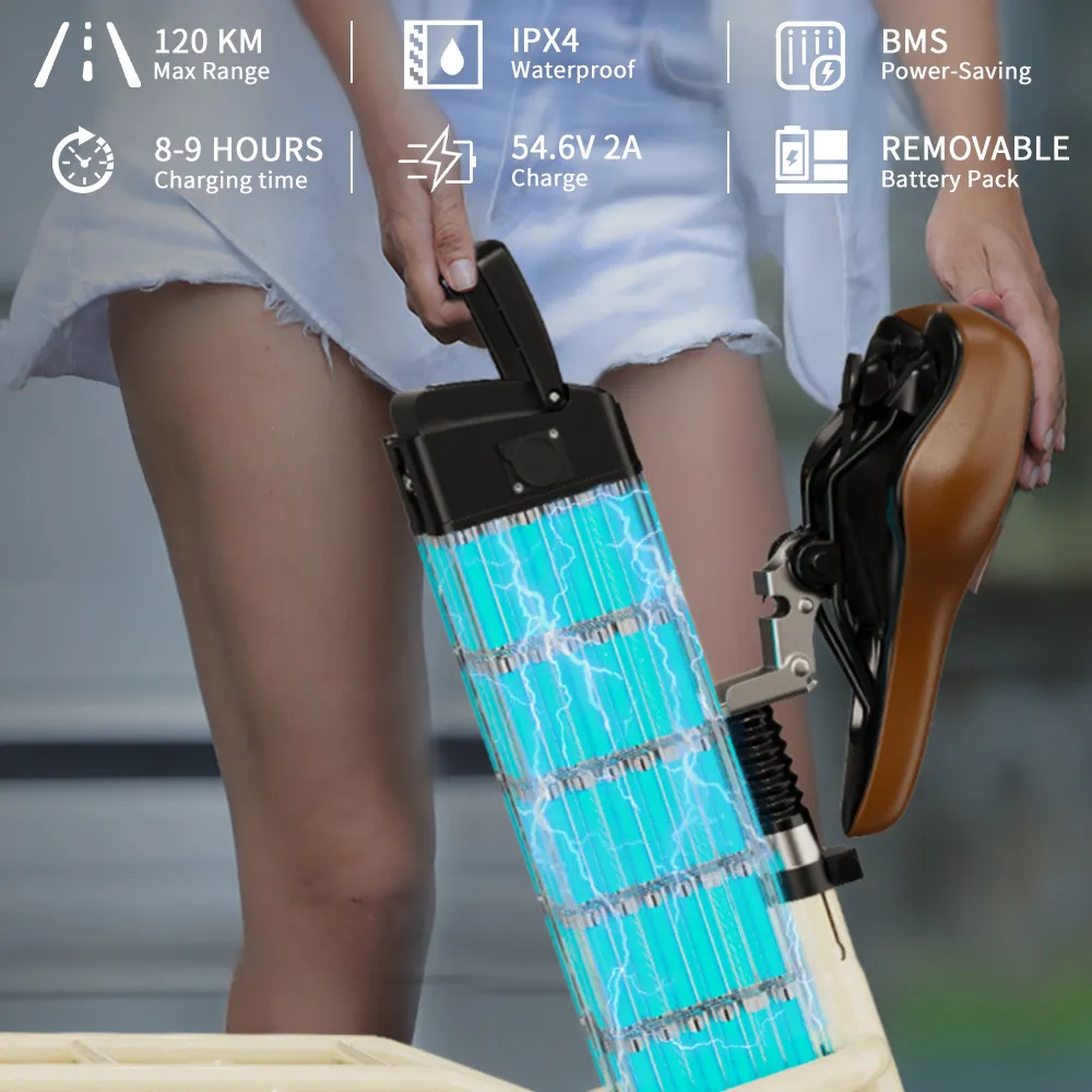 Skládací městské elektrokolo OT16 - silná baterie 48V 17Ah