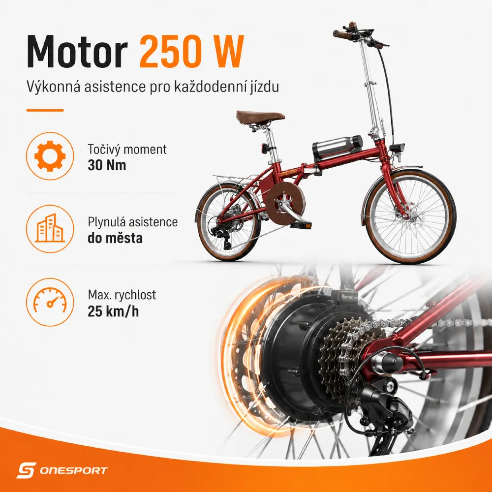 ONESPORT OT02 motor 250 W