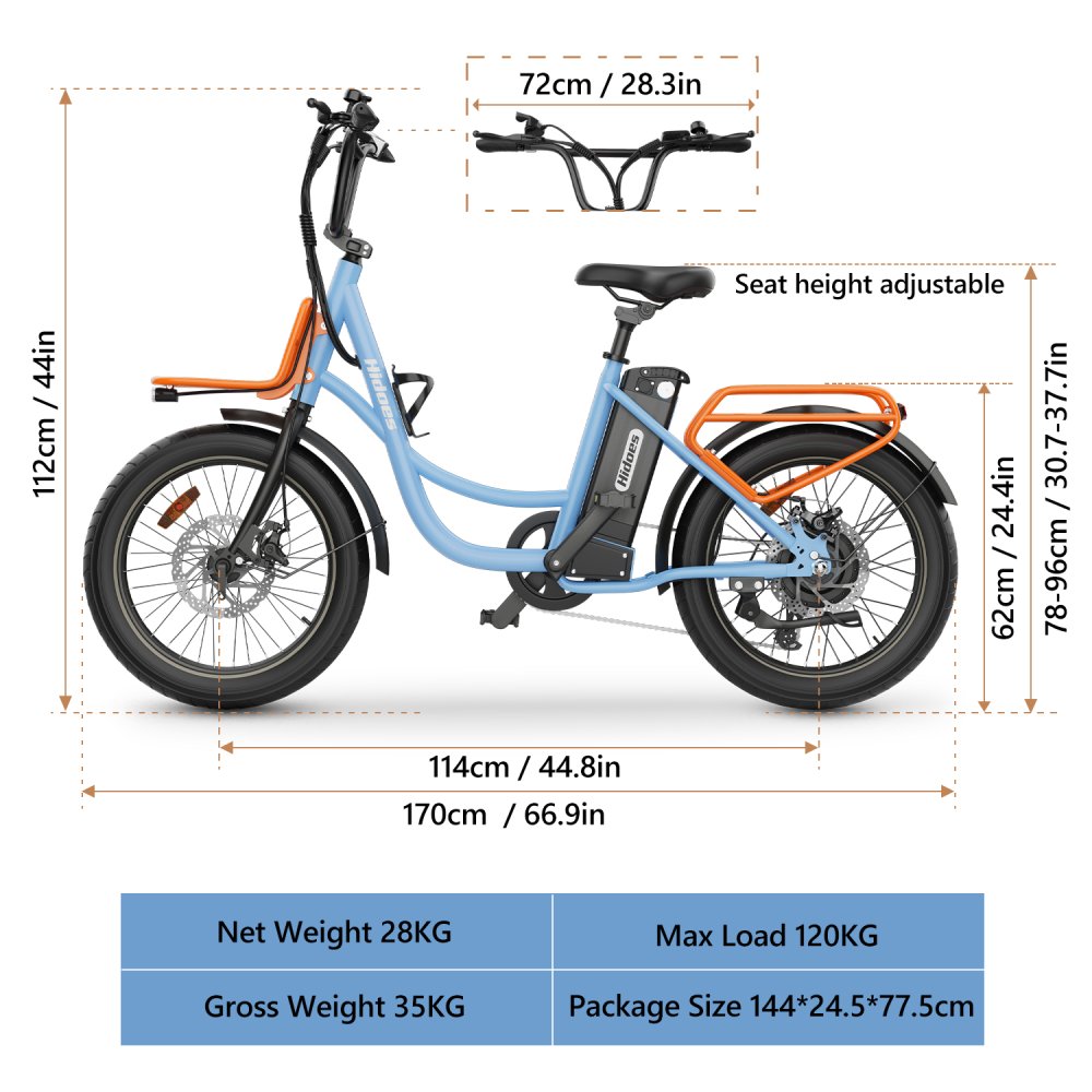 Hidoes HD-C6 E-Bike: Pohodový univerzál na cesty i do terénu