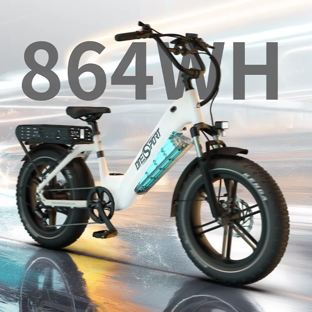 Moderní městské elektrokolo s tlustými pneu OT08