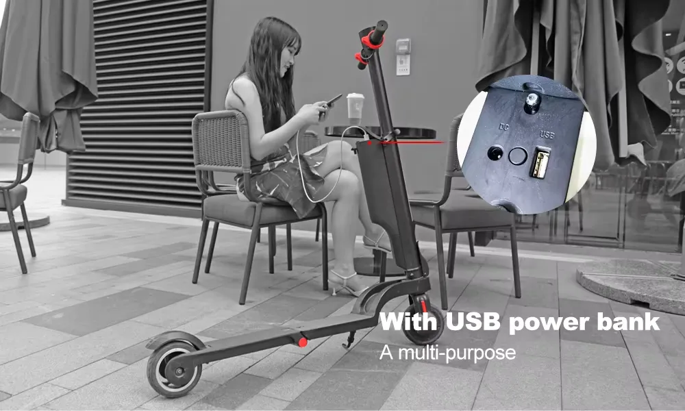 KIXIN HX X6: Ultra-kompaktní skládací elektrokoloběžka s vyjímatelnou baterií a batohem