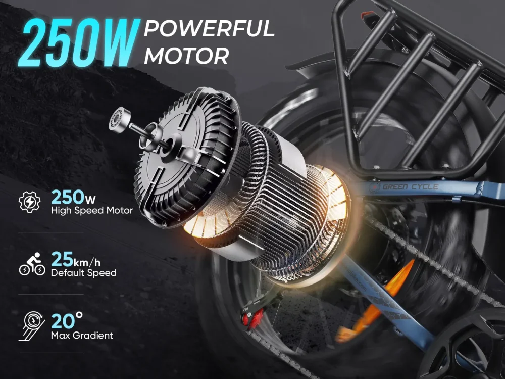 SAMEBIKE RS-A02 Pro - motor s vysokým krouticím momentem